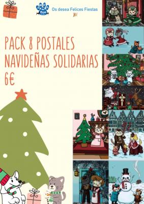 Postales solidarias pack 8